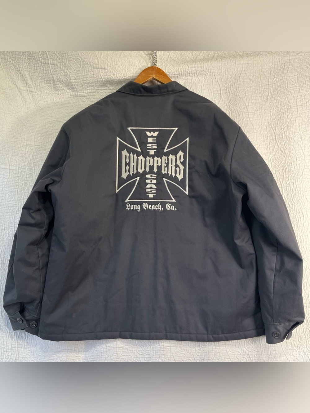 Vintage Jesse James Work Wear West Coast Choppers Red Kap Mechanical Jacket XL